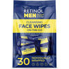 Retinol Men On-The-Go Cleansing Face Wipes 30 Individually Wrapped