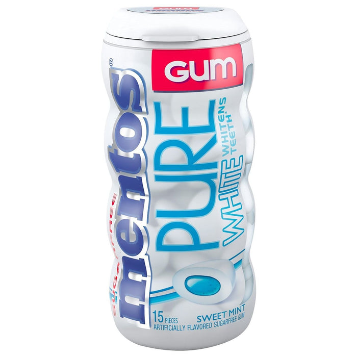 Mentos Pure White Sweet Mint Sugarfree Chewing Gum 1.06 oz by Pasteur Pharmacy