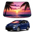 Sunset Beach Windshield Sun Shade for Toyota Prius Hatchback 2016-22 Foldable by Deal US