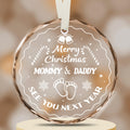 Vorruil Expecting Baby Pregnancy Announcement Heart Glass Ornament 1 Pc by Deal US