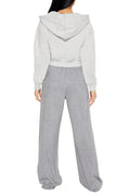 Forever 21 Ribbed Knit High-Rise Pants Dark Grey Size M by Deal US