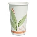 Dart Bare by Solo Eco-Forward Recycled Content PCF Paper Hot Cups, 16 oz, Green/White/Beige, 1,000/Carton