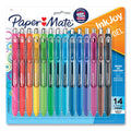 Paper Mate InkJoy Gel Pen, Retractable, Medium 0.7 mm, Assorted Ink and Barrel Colors, 14/Pack
