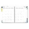 Blueline Monthly 14-Month Planner, Floral Watercolor Artwork, 11 x 8.5, Multicolor Cover, 14-Month (Dec to Jan): 2022 to 2024