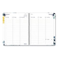 Blueline Soft Cover Design Weekly/Monthly Planner, Floral Watercolor Artwork, 11 x 8.5, White/Blue/Yellow, 12-Month (Jan to Dec): 2023