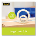 Scotch Sure Start Packaging Tape with Dispenser, 3" Core, 1.88" x 38.2 yds, Clear