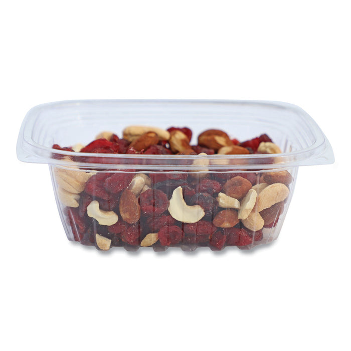 World Centric PLA Rectangular Deli Containers, 12 oz, 4.8 x 5.9 x 2.1, Clear, Plastic, 900/Carton