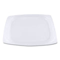 World Centric PLA Rectangular Deli Container Lids, 4.8 x 5.9 x 0.3, Clear, Plastic, 900/Carton