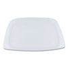 World Centric PLA Rectangular Deli Container Lids, 6.5 x 7.5 x 0.3, Clear, Plastic, 600/Carton