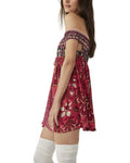 Free People Bali Mariposa Dress, Strawberry Combo, Medium by Vanessa Jane