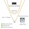 Layered Gold Necklaces for Women, Dainty Layered Necklace 14k Gold Plated/Silver