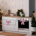 Hungdao Christmas Kitchen Towels 2 Pc Red White Stripes Decorative Bows by Deal US