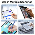 Bopomofo Stylus (5 Pcs), 2-in-1 Stylus Pen for Touch Screen, High Precision and Sensitivity, Suitable for iPhone/ipad/Android Tablets, Compatible with Touch Screens (Black/White/Blue/Rose Gold/Silver)