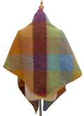Wander Agio Women Shawl Winter Wrap Cashmere Plaid Scarf Yellow Blue Pink 6 by Deal US