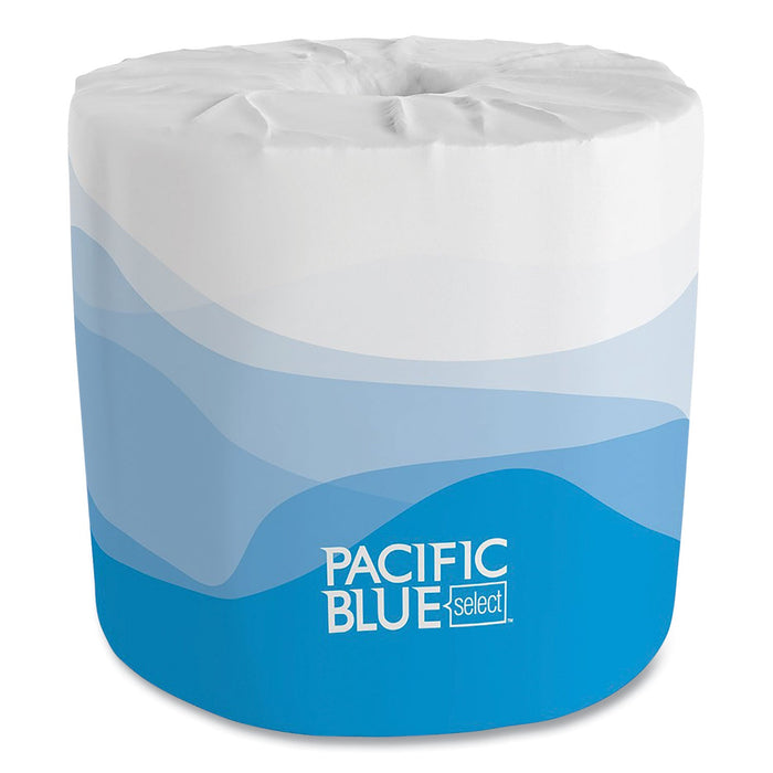 Georgia Pacific Pacific Blue Select Embossed Bathroom Tissue in Dispenser Box, Septic Safe, 2-Ply, White, 550 Sheets/Roll, 40 Rolls/Carton