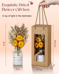 JMHACHY Preserved Sunflower Gift for Mom Birthday Yellow Natural Fibers by Deal US