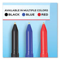 Paper Mate Write Bros. Ballpoint Pen, Stick, Fine 0.8 mm, Blue Ink, Blue Barrel, Dozen