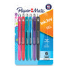 Paper Mate InkJoy Gel Pen, Retractable, Medium 0.7 mm, Assorted Ink and Barrel Colors, 6/Pack