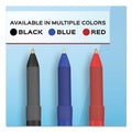 Paper Mate Write Bros. Grip Ballpoint Pen, Stick, Medium 1 mm, Blue Ink, Blue Barrel, Dozen