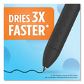 Paper Mate InkJoy Gel Pen, Stick, Medium 0.7 mm, Black Ink, Black Barrel, Dozen