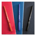 Paper Mate Write Bros. Grip Ballpoint Pen, Stick, Medium 1 mm, Blue Ink, Blue Barrel, Dozen
