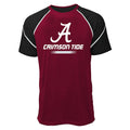 University Of Alabama Walker Raglan Tee, Crimson/Black, Size Medium by Vanessa Jane