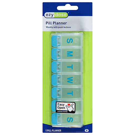 Ezy Dose 7 Day Push Button Pill Reminder, Medium by Pasteur Pharmacy