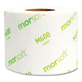 Morcon Tissue Morsoft Controlled Bath Tissue, Septic Safe, 2-Ply, White, 600 Sheets/Roll, 48 Rolls/Carton
