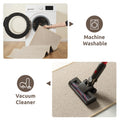 AMOAMI Kitchen Mat Rug Non Slip Machine Washable 20x47 Light Tan by Deal US