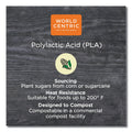 World Centric PLA Rectangular Deli Containers, 32 oz, 6.1 x 7.6 x 2.8, Clear, Plastic, 600/Carton