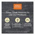 World Centric 100 Percent PCW Recycled Paper Towels, 1-Ply, 9 x 9, Natural, 250/Pack, 16 Packs/Carton