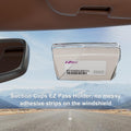 FLLIK EZ Pass Holder Windshield Clear Strong Suction Cups 1 Pack by Deal US