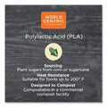 World Centric PLA Clear Cold Cups, Flat Style, 2 oz, Clear, 2,000/Carton
