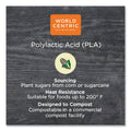 World Centric PLA Rectangular Deli Containers, 16 oz, 4.8 x 5.9 x 2.8, Clear, Plastic, 900/Carton