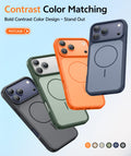 Iphone 17 Pro Max Case Black: [ Magsafe] [Magnetic Phone Cover With Screen Prote