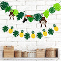 Leyhooney Christmas Jungle Felt Decor Set Tropical Toucan Monkey Palm Leaf by Deal US