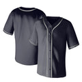 Aizqaoalk Baseball Jersey Men Short Sleeve Button Down Black Size 3X-Large by Deal US