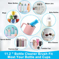 XANGNIER 3 Pack Stainless Steel Bottle Cleaner Brush Kit for Baby Bottles by Deal US