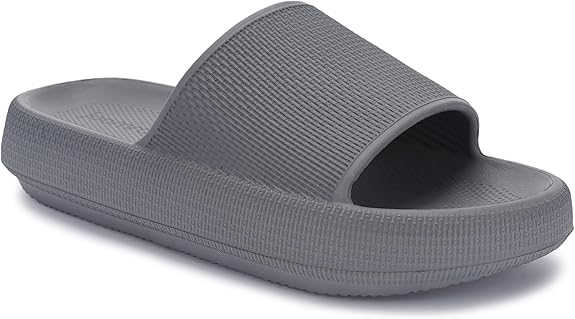 Wingu Grey Slipper Size Woman 7.5-8.5 / Man 6-7 by Deal US