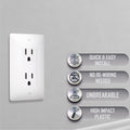 TayMac AD20W Paintable Duplex Adapter Plate White Plastic by Deal US