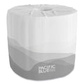 Georgia Pacific Pacific Blue Basic Embossed Bathroom Tissue, Septic Safe, 1-Ply, White, 550/Roll, 80 Rolls/Carton