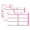 Blue Sky Breast Cancer Awareness Create-Your-Own Cover Weekly/Monthly Planner, Orchid Artwork, 11 x 8.5, 12-Month (Jan-Dec): 2023