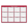 Blue Sky Classic Red Laminated Erasable Wall Calendar, Classic Red Artwork, 48 x 32, White/Red/Gray Sheets, 12-Month (Jan-Dec): 2023