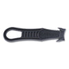 Garvey Safety Cutter Box Cutter Knife with Double Shielded Blade, 4" Plastic Handle, Black, 5/Pack