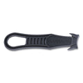 Garvey Safety Cutter Box Cutter Knife with Double Shielded Blade, 4" Plastic Handle, Black, 5/Pack