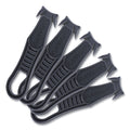 Garvey Safety Cutter Box Cutter Knife with Double Shielded Blade, 4" Plastic Handle, Black, 5/Pack