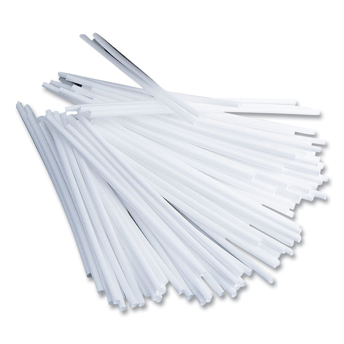 Office Snax Plastic Stir Sticks, 5", White, 1,000/Box