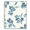 Blue Sky Bakah Blue Academic Year Weekly/Monthly Planner, Floral Artwork, 11 x 8.5, Blue/White Cover, 12-Month (July-June): 2022-2023