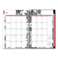 Blue Sky Analeis Create-Your-Own Cover Weekly/Monthly Planner, Floral, 8 x 5, White/Black/Coral, 12-Month (July to June): 2022 to 2023