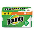 Bounty Kitchen Roll Paper Towels, 2-Ply, White, 48 Sheets/Single Plus Roll, 12 Rolls/Carton
